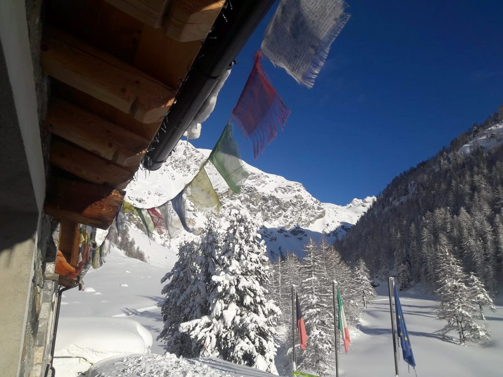 La vista dal Rifugio Magià