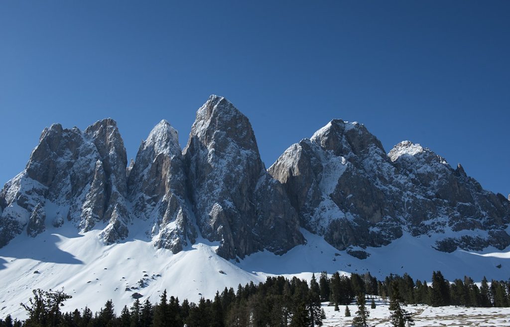 Le Odle in tutto il loro splendore. Foto Roberto Carnevali