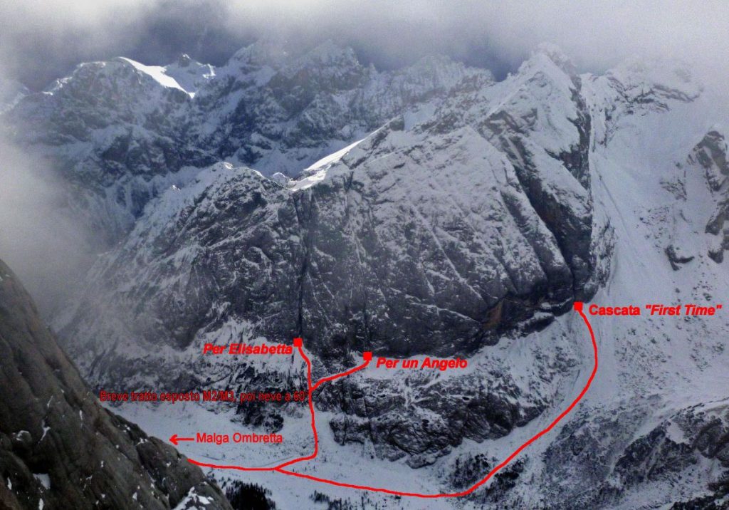 Le vie aperte da Andreozzi sul Monte Fop