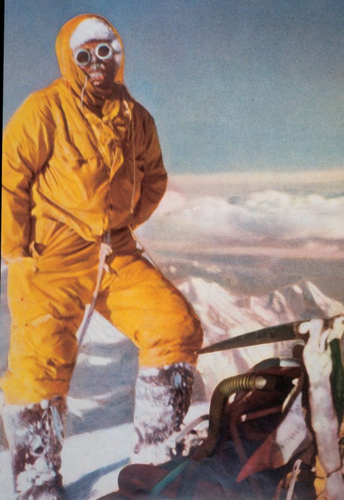 Lino Lacedelli in vetta al K2