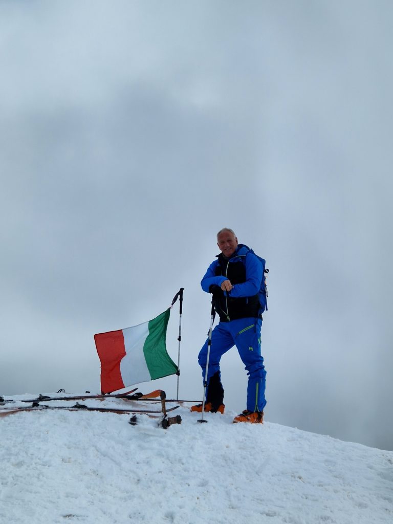 Lino Zani su Cima Redentore