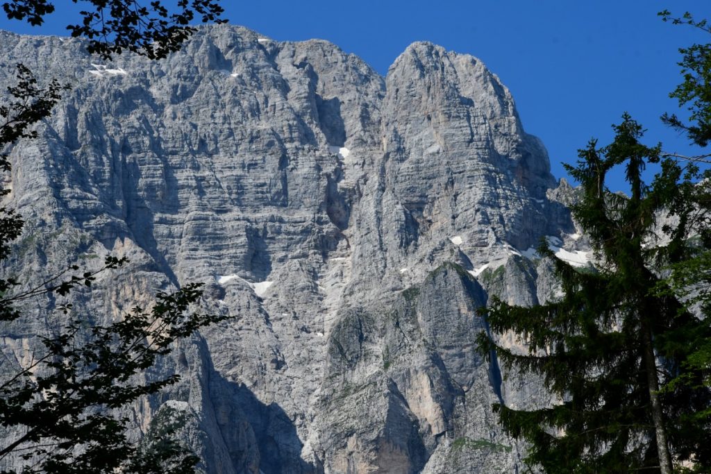 Lo Jof di Montasio dalla Val Saisera, foto Stefano Ardito