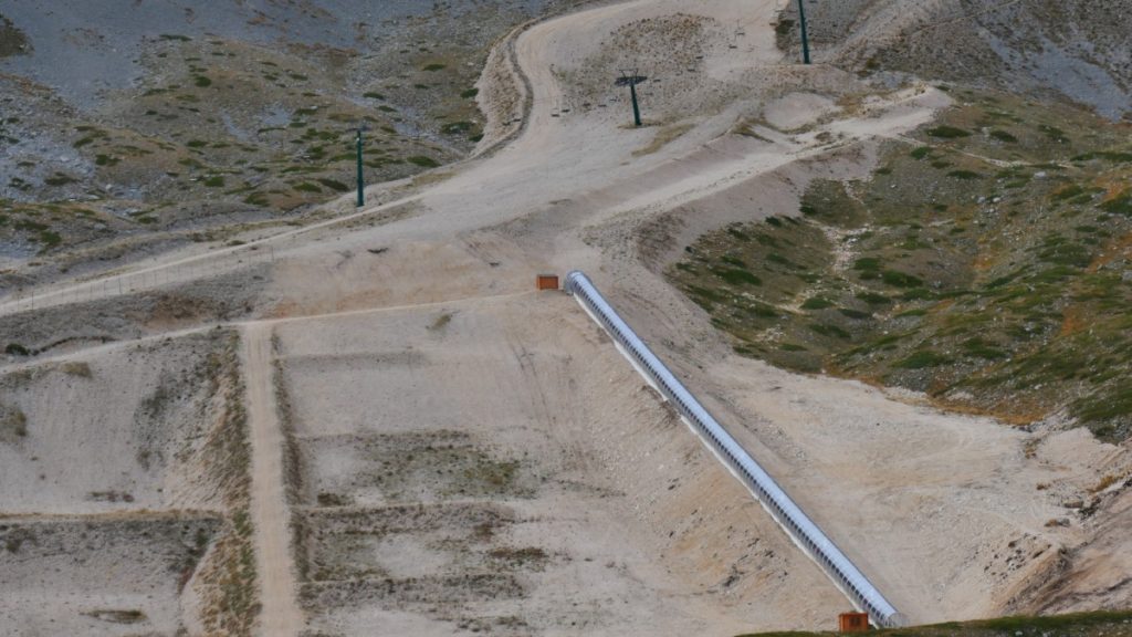 Ovindoli, le vecchie piste non inerbite, foto SA