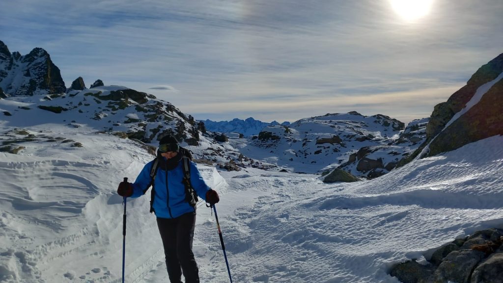 Renata Rossi sulle sua montagne di casa