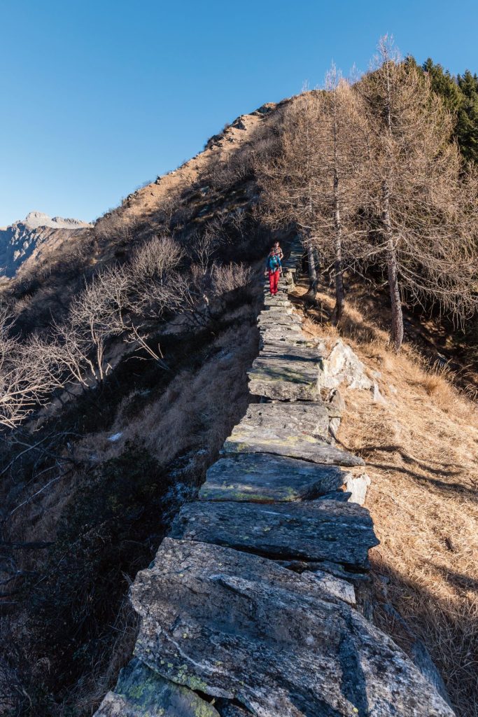 Sul cosiddetto Muro dei Polacchi, tra Cima assella e il Sassariente. Foto Marco Volken