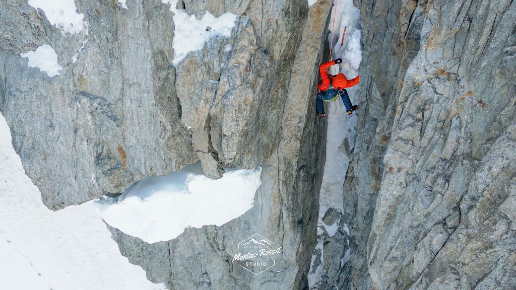 Sulla Gousseault Desmaison, Grandes Jorasses. FB Benjamon Vedrines