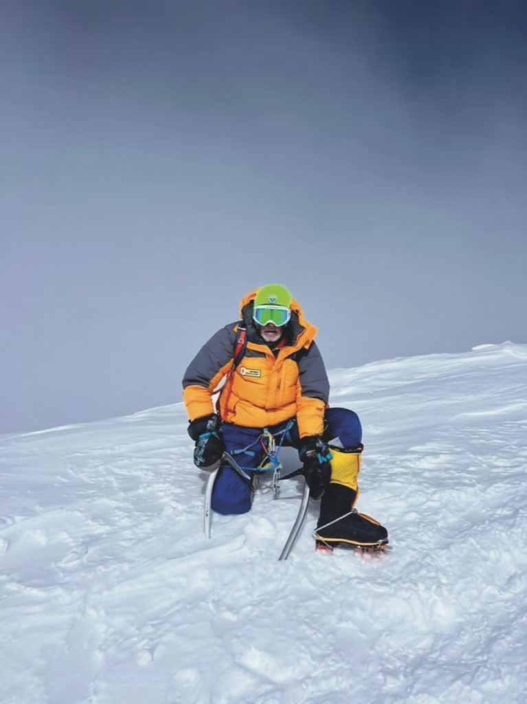 Valerio Annovazzi in vetta al Nanga Parbat