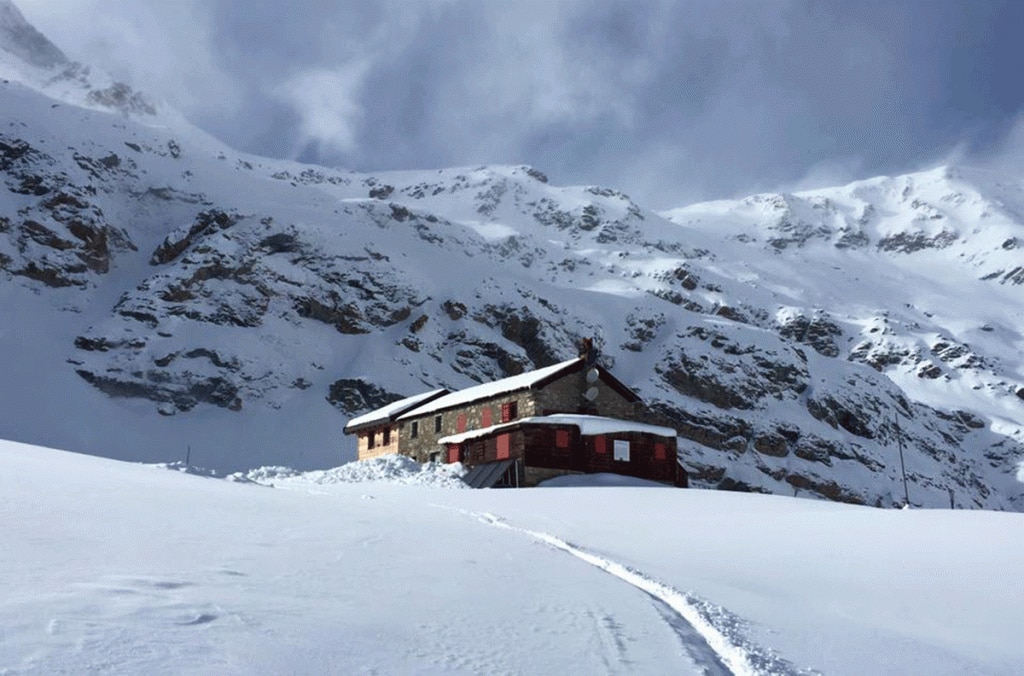 Arrivando al Rifugio Benevolo