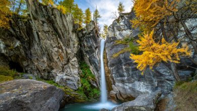 La cascata del Pis del Passet, in val Maira (CN) @AdobeStock