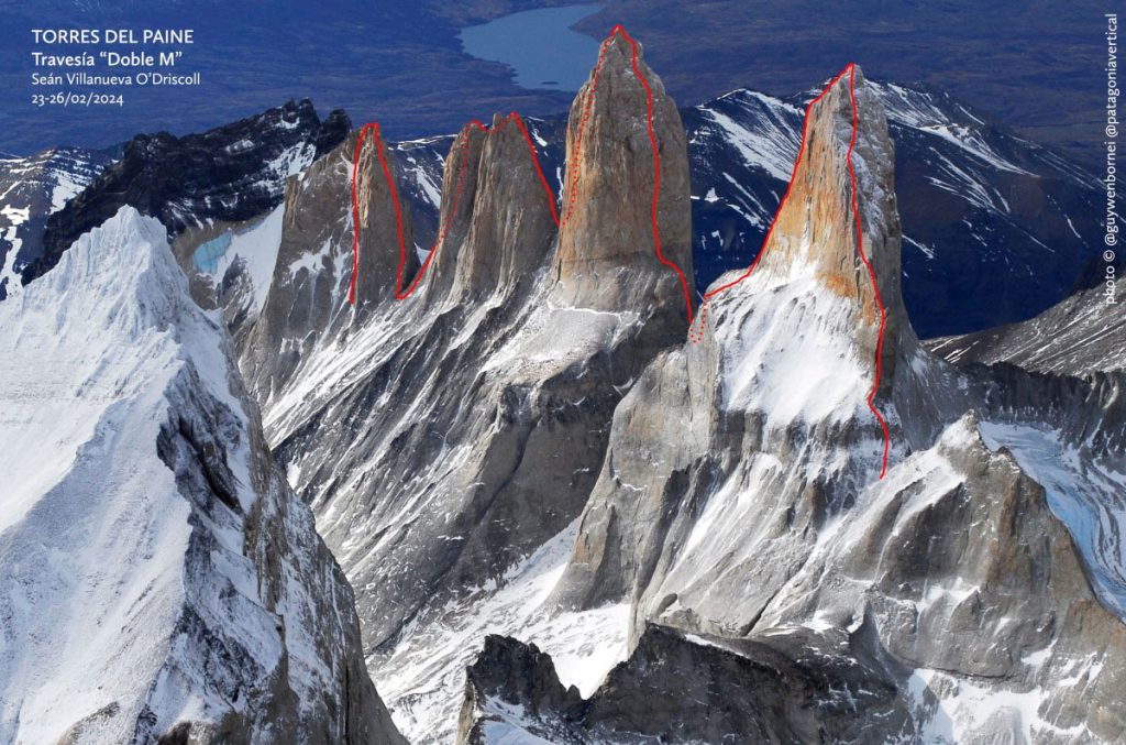 La straordinaria cavalcata di Sean Villanueva O'Driscoll sulle Torri del Paine @ Patagonia Vertical