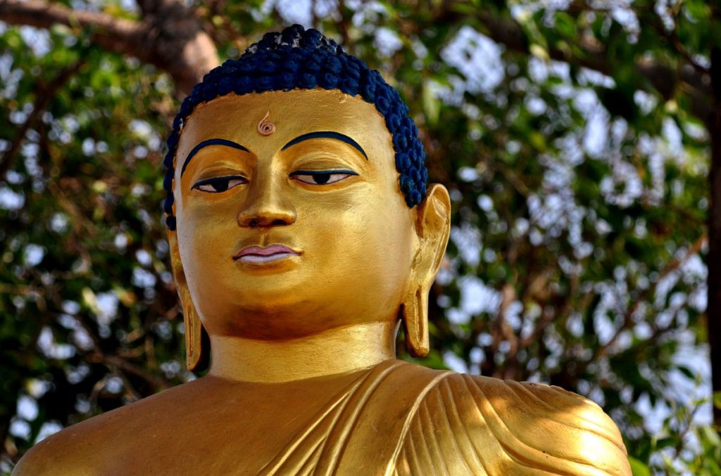 Lumbini, una statua del Buddha, foto SA