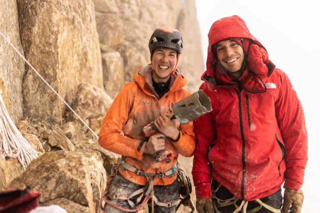 Heidi Sevestre, a sinistra, e Alex Honnold. photo credit: National Geographic/Pablo Durana)