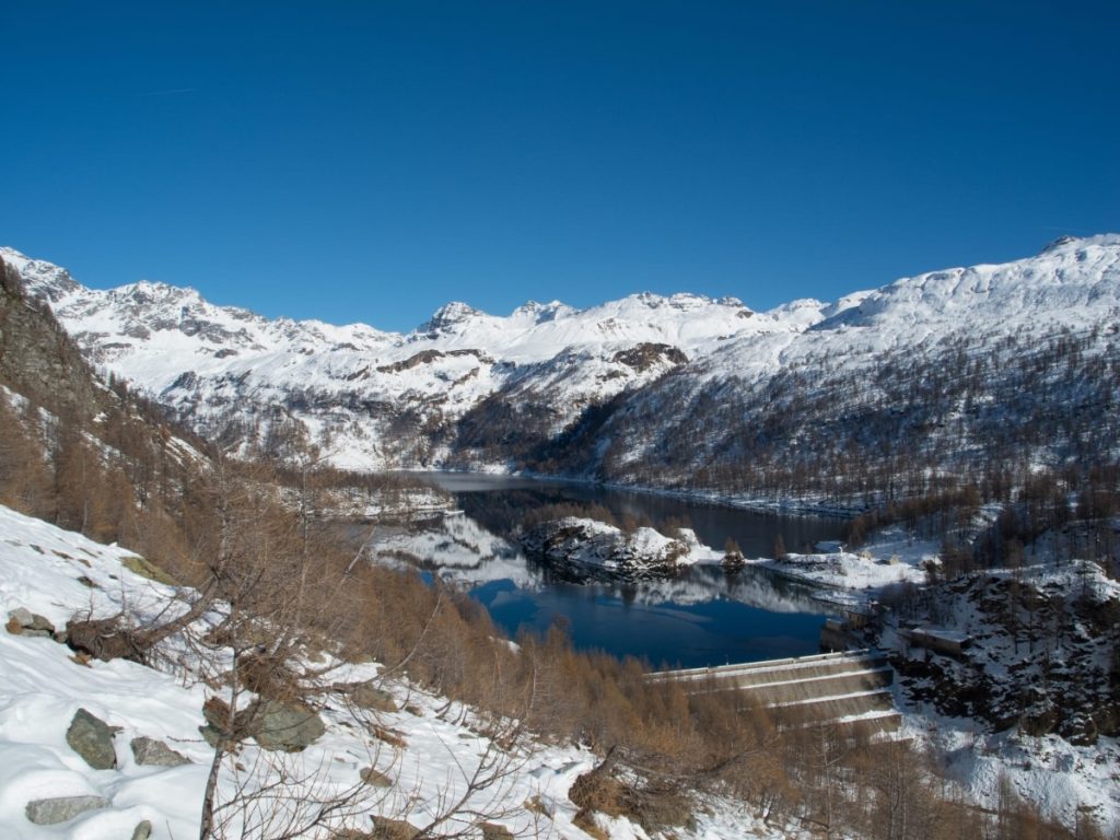 La diga del Codelago sopra l'Alpe Devero