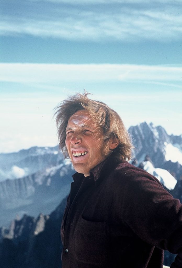 Barbier sulle Aiguilles de Chamonix nel 1969. Foto B. Hanoteau