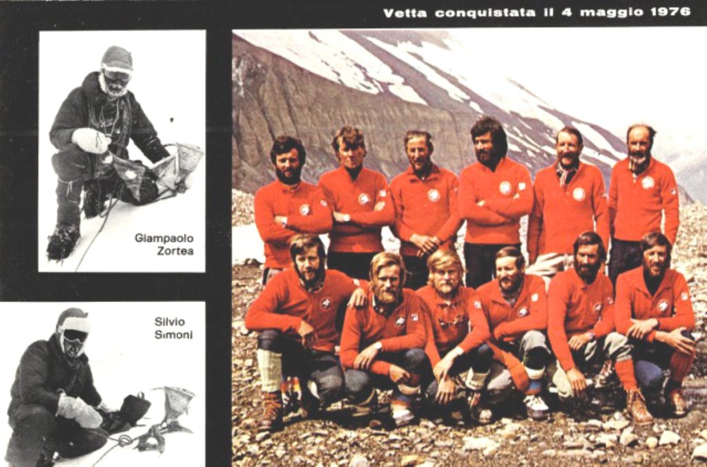 Cartolina ricordo della spedizione delle Aquile sul Dhaulagiri