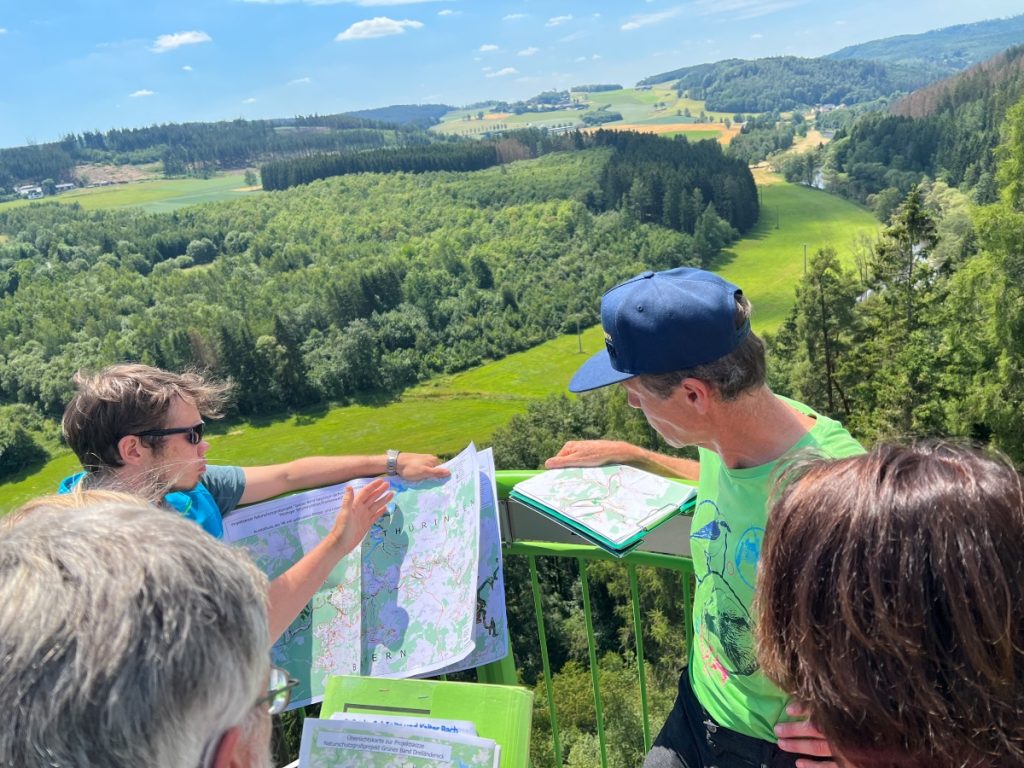Gli escursionisti possono contare su mappe dettagliate @ BUND Fachbereich Gruenes Band