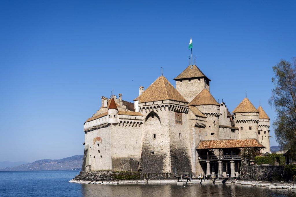 Il Castello di Chillon, poco distante da Montreux. E