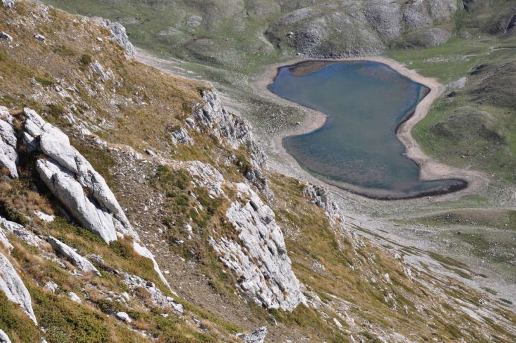 Il Lago della Duchessa dal Morrone, foto Stefano Ardito