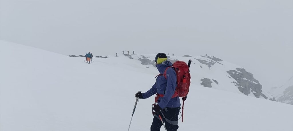 Il punto più alto del percorso a quota 3.400 m. Foto Matteo Colizzi