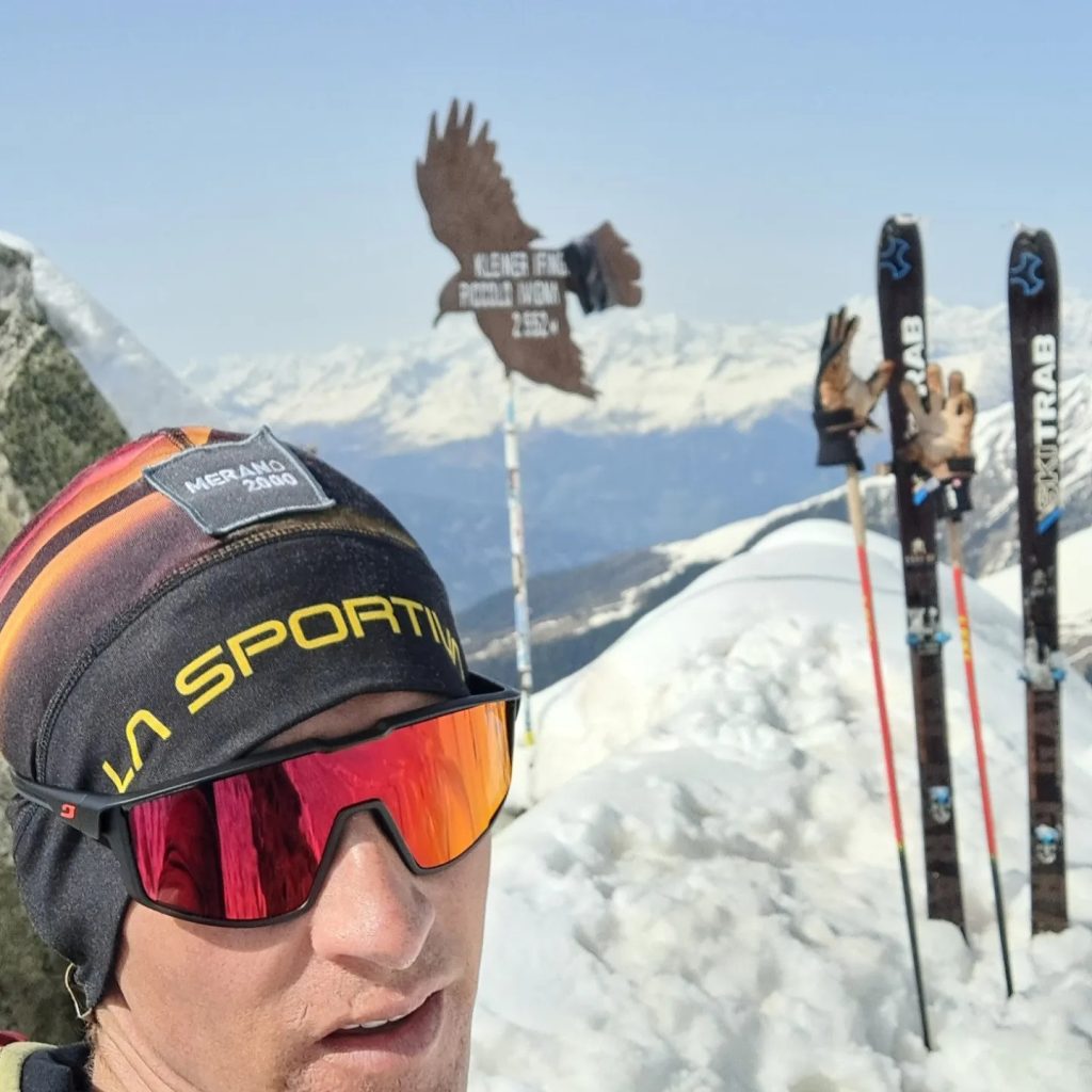 In versione skialper sulle montagne del Meranese. FB Andreas Reiterer