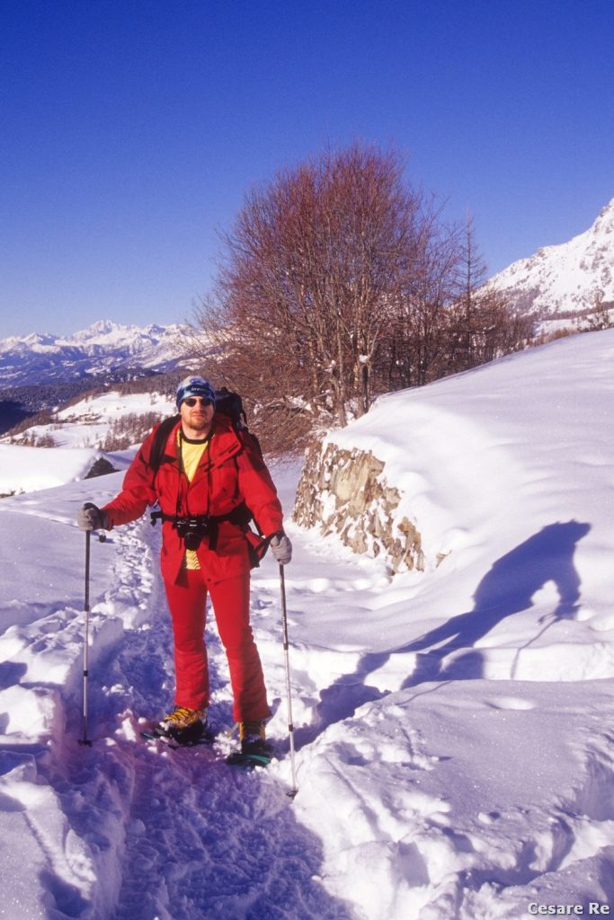 La traccia di salita è sempre evidente. Foto Cesare Re