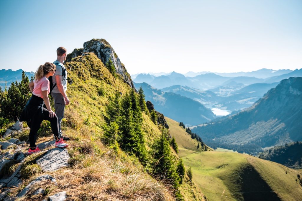 Lungo i sentieri vicino alla vetta. @Switzerland Tourism