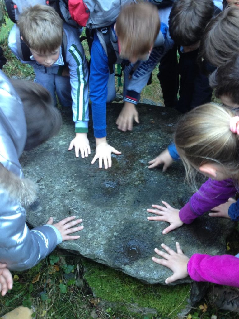 Masso coppellato dei Bianchi, in Valmalenco. Foto Michele Comi