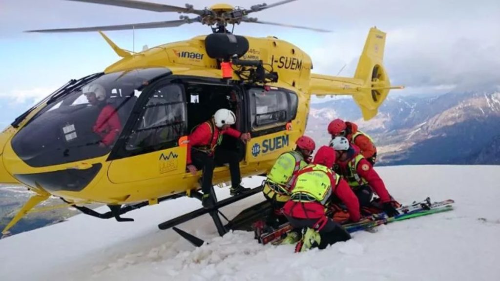 Operazioni di soccorso. Foto SUEM
