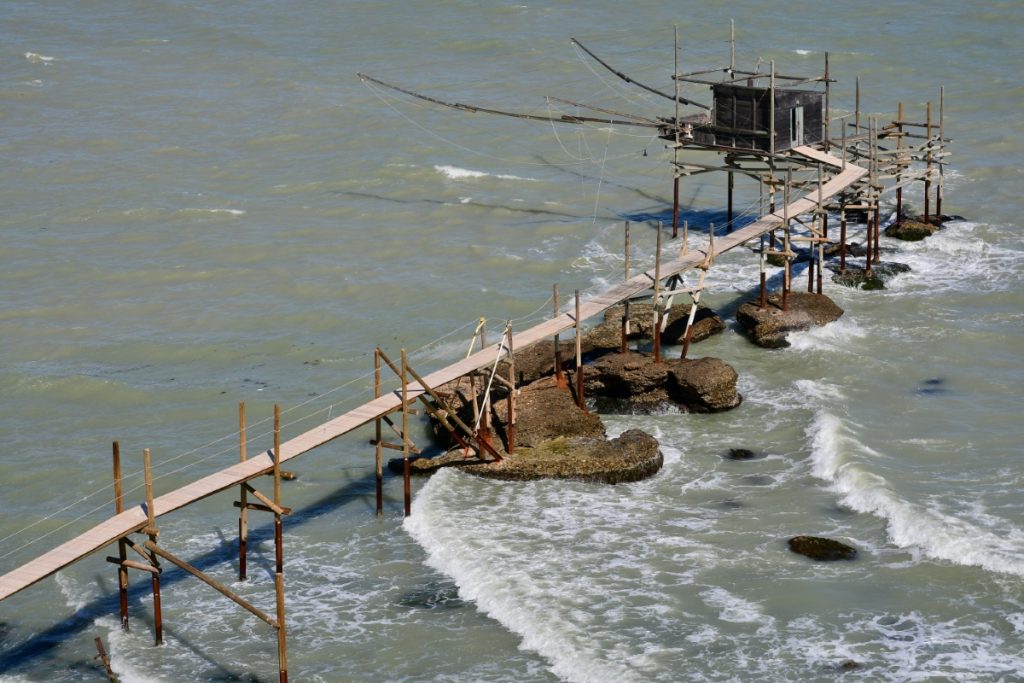 Punta Aderci, il trabocco, foto Stefano Ardito