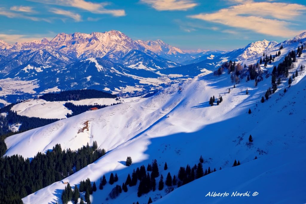 Sulle pendici del Kitzbuheler Horn. Foto Alberto Nardi