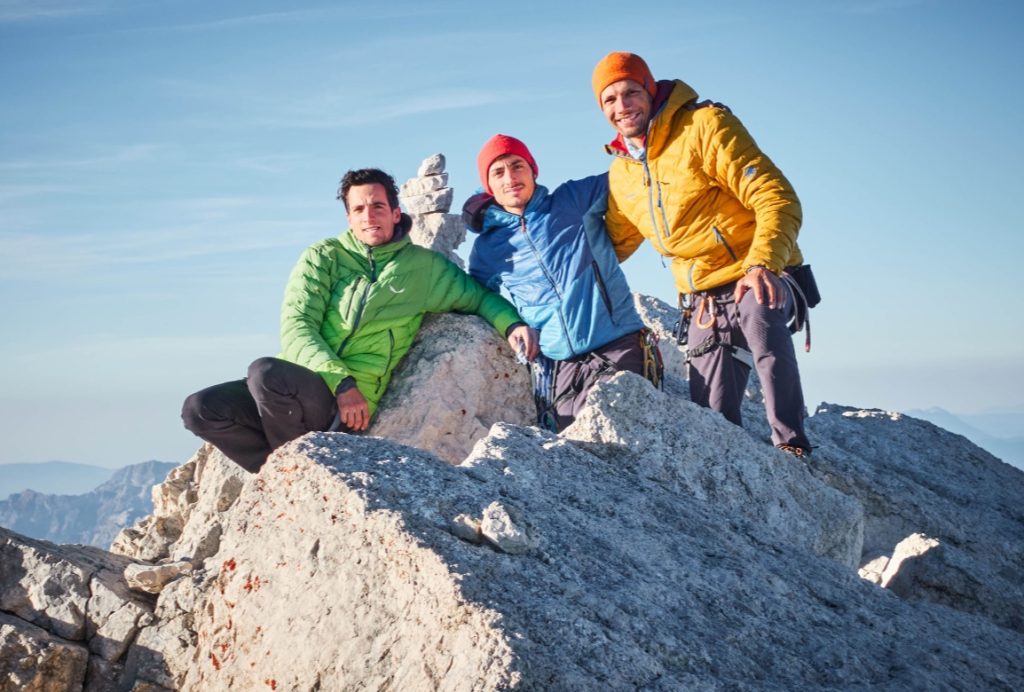 Titus Prinoth, Alex Walpoth e Martin Dejori dopo l