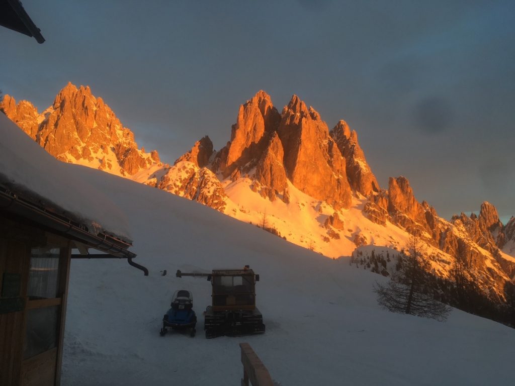 Tramonto al Rifugio Cittò di Carpi