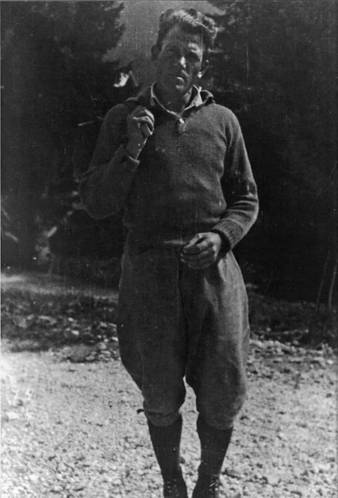 Una delle rare immagini di Emil Solleder