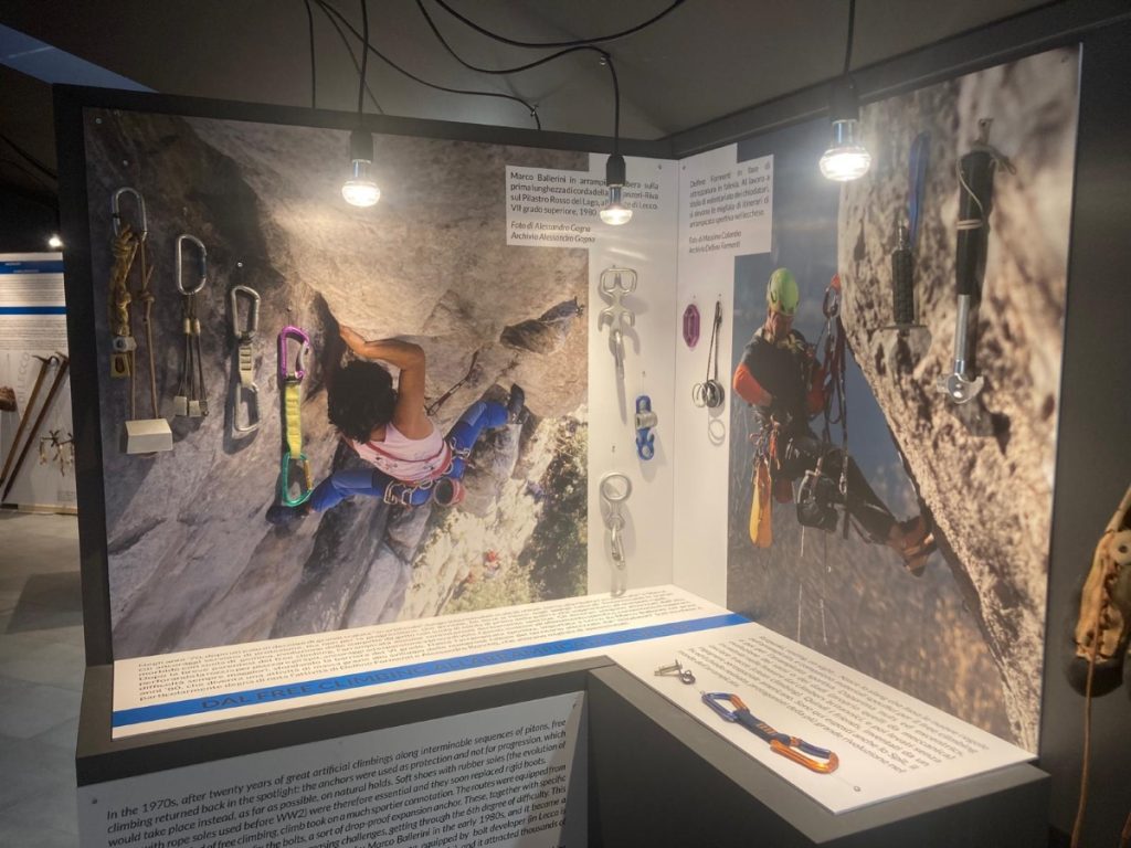 Uno dei nuovi alestimenti del museo @ CAI Lecco