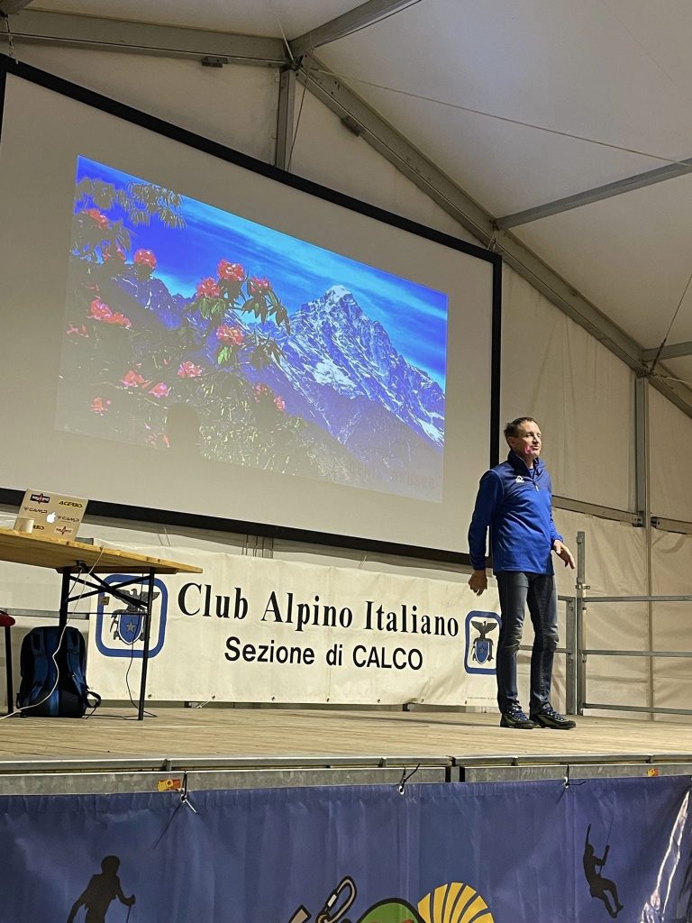 Urubko nel corso della serata della settimana scorsa. Foto FB Cai Calco