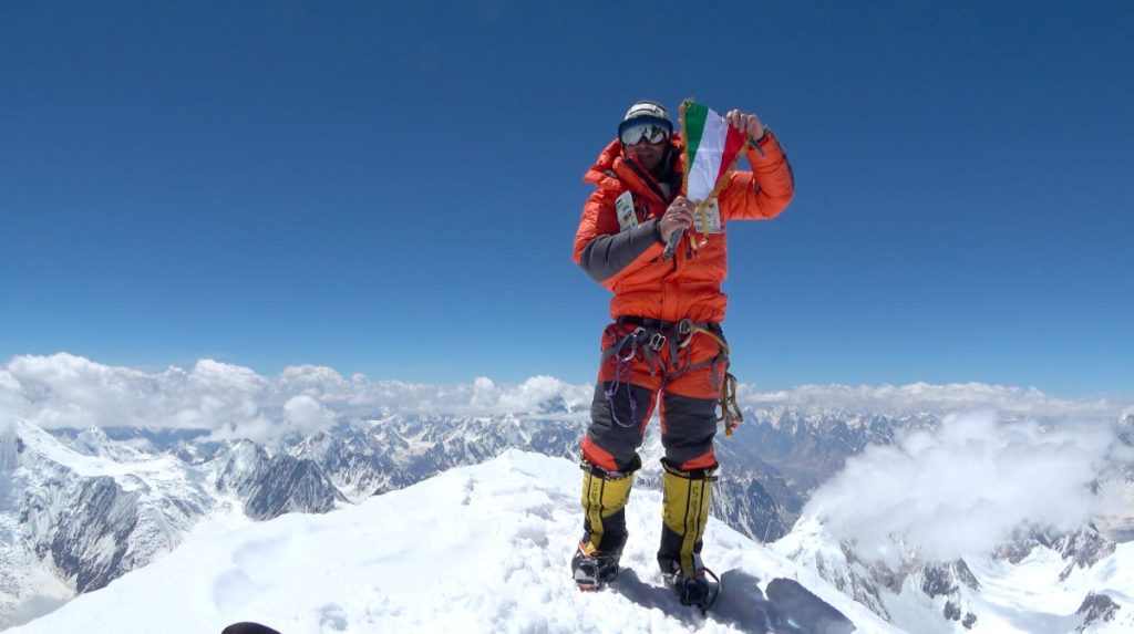 Vielmo sulla vetta del Gasherbrum 1