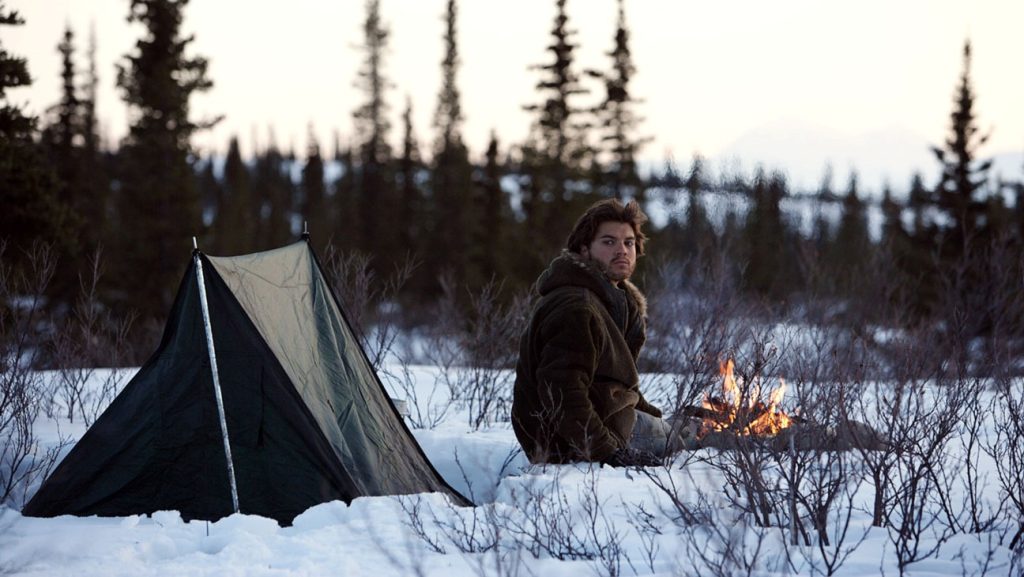 Emile Hirsch in una scena del film, girato nel 2007