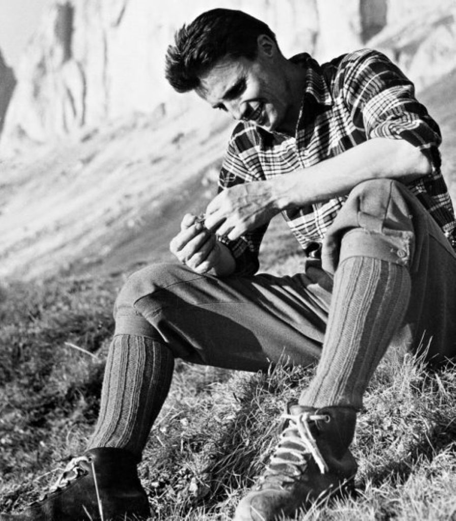 Aste alla base della Roda di Vael, 1960 @ Archivio Armando Aste