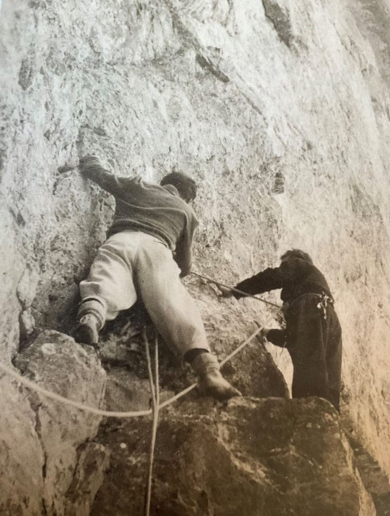De Polo e Cortellazzo sulla Torre dei Sabbioni nel 1947