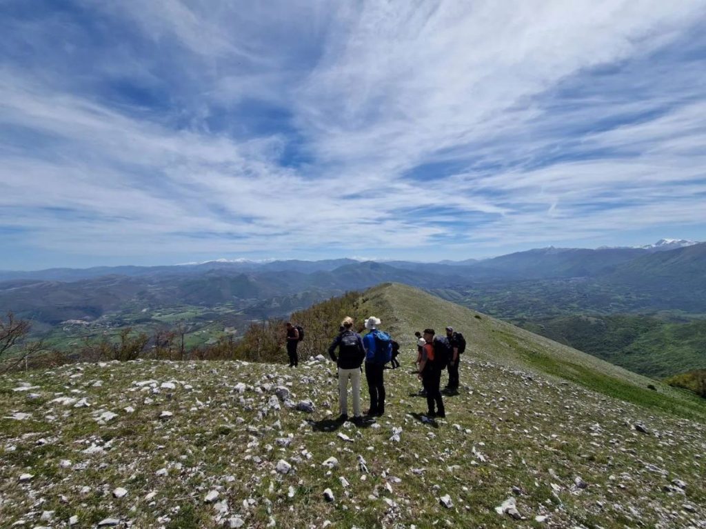 Escursionisti sul Monte Aspra, in Valnerina