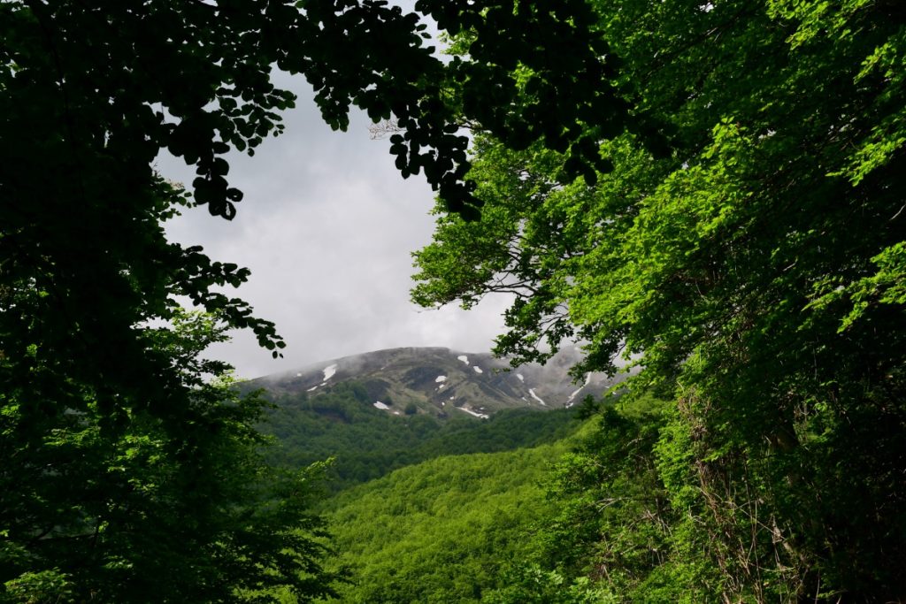 I Monti della Laghetta dalla Valle delle Cento Cascate. Foto Stefano Ardito