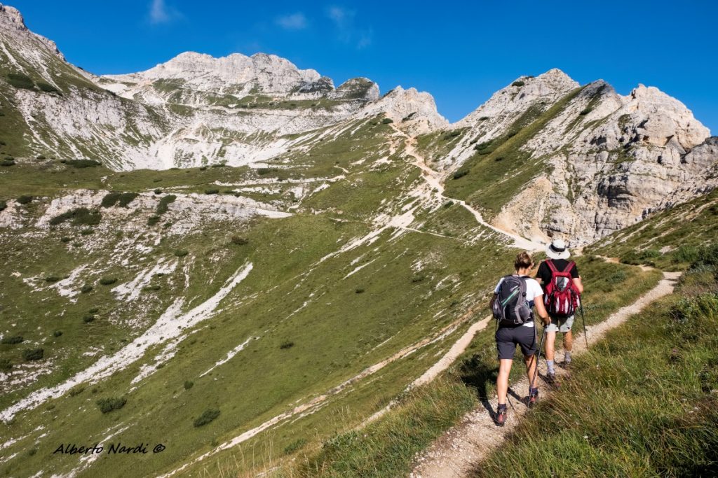 Il Carega e Cima Mosca dal Vallone di Campobrun. Foto Alberto Nardi