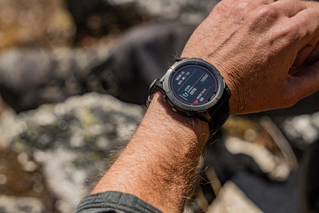 Il Fenix 7X Pro di Garmin utilizzato nel corso del trekking