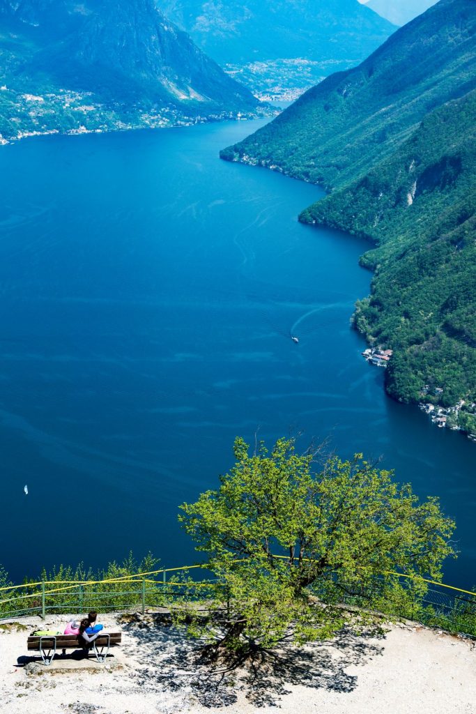 Il Lago di Lugano da Monte San Salvatore. Foto Alberto Nardi