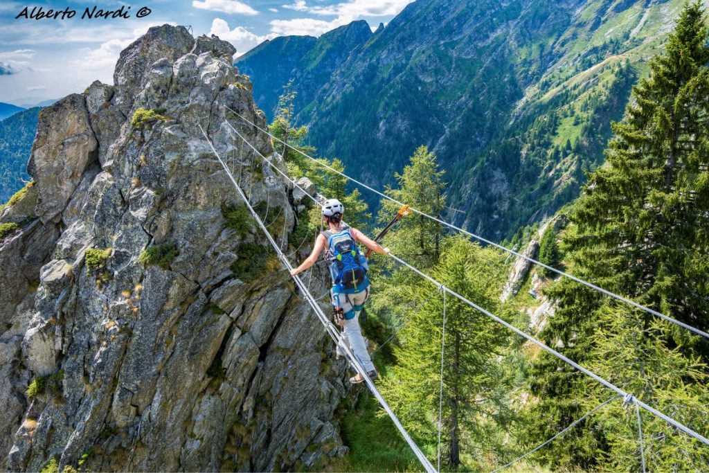 Il ponte posto quasi al termine del tratto attrezzato. Foto Alberto Nardi