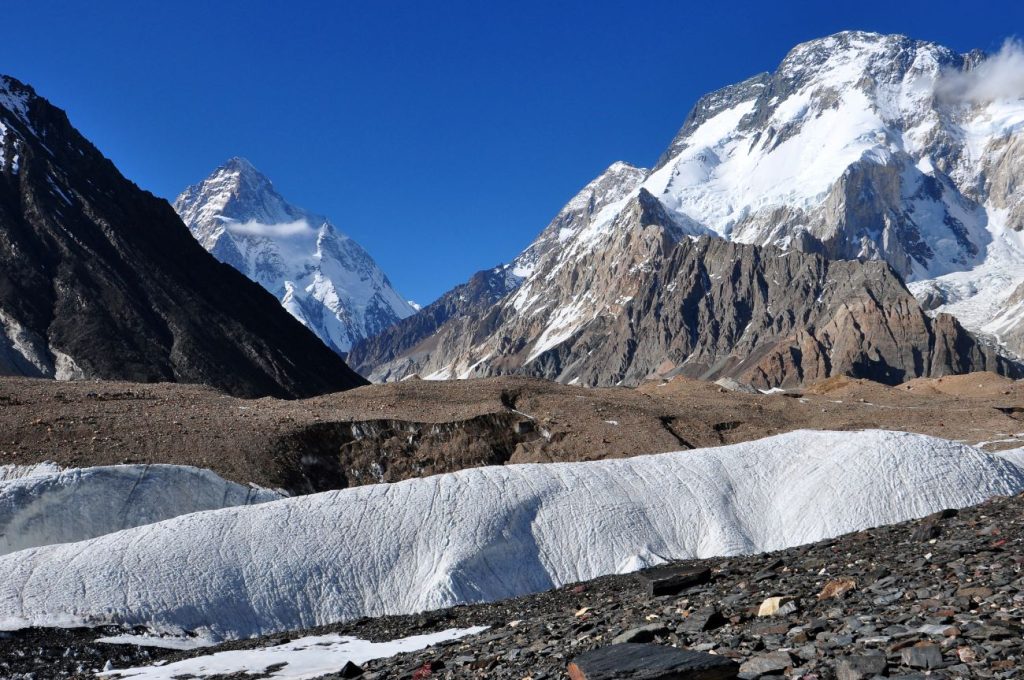 K2 e Broad Peak da Concordia, foto Stefano Ardito