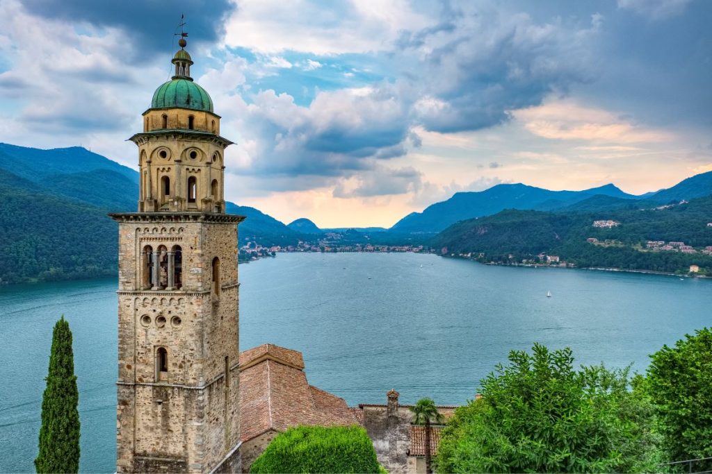 La Chiesa di Santa Maria del Sasso a Morcote. Foto Alberto Nardi