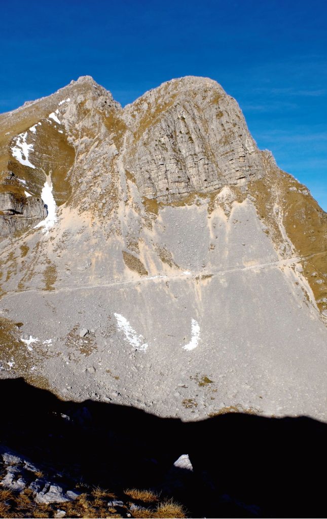 La Meta dalla cresta della Metuccia. Foto Stefano Ardito