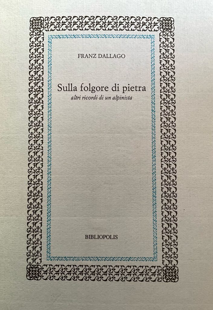 La copertina del libro stampato in appena 250 copie