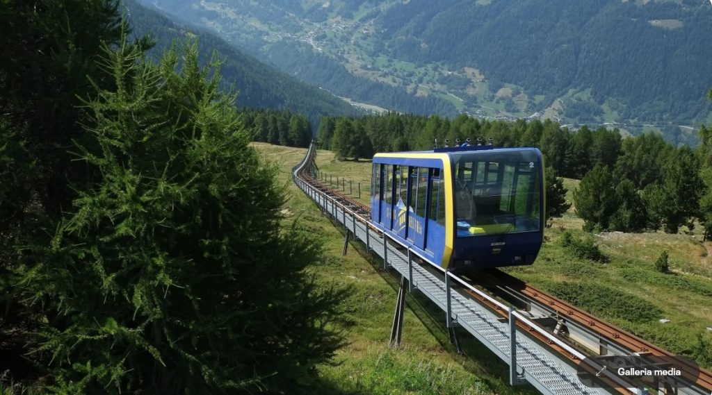 La funicolare della Bella Tola, in Val d